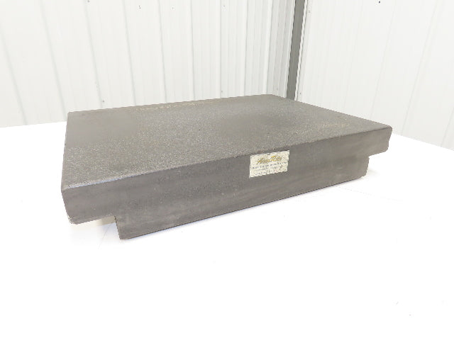 Standridge Granite Surface Inspection Plate 24 x 18 x 4" Grade B Tool Room Step