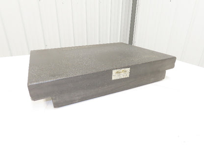 Standridge Granite Surface Inspection Plate 24 x 18 x 4" Grade B Tool Room Step