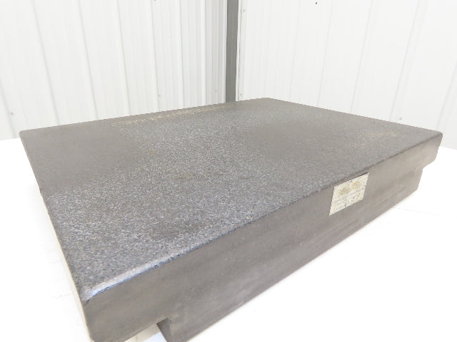 Standridge Granite Surface Inspection Plate 24 x 18 x 4" Grade B Tool Room Step