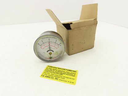 RB Annis Model 25 Pocket Magnetometer Magnetic Field Indicator Gauss 10-0-10