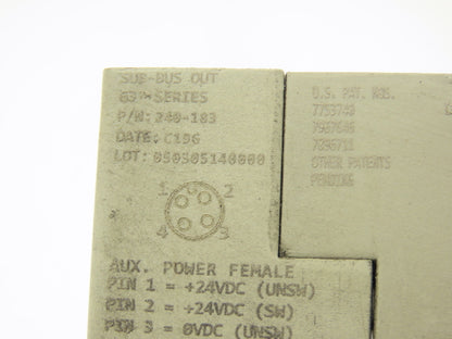 Numatics 240-183 4-Station G3 2-Valve Manifold Assembly w/Communication Sub-Bus