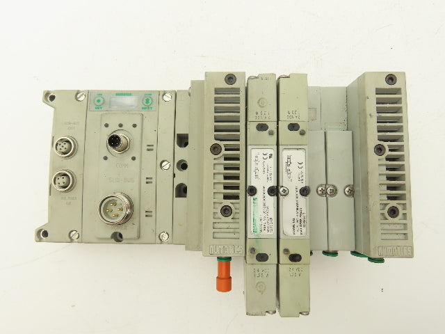 Numatics 240-183 4-Station G3 2-Valve Manifold Assembly w/Communication Sub-Bus