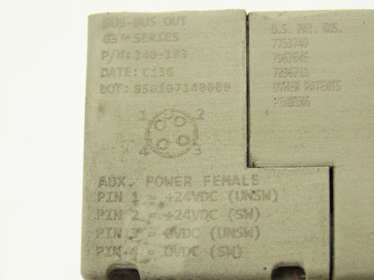 Numatics 240-183 4-Station G3 2-Valve Manifold Assembly w/Communication Sub-Bus