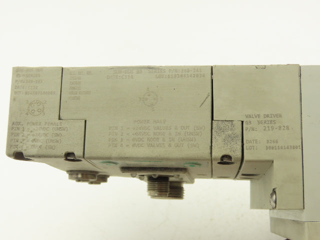 Numatics 240-183 4-Station G3 2-Valve Manifold Assembly w/Communication Sub-Bus