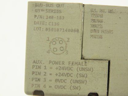 Numatics 240-183 4-Station G3 3-Valve Manifold Assembly w/Communication Sub-Bus