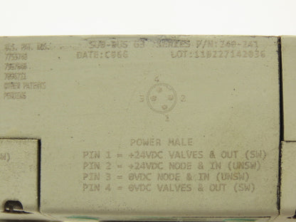 Numatics 240-183 4-Station G3 3-Valve Manifold Assembly w/Communication Sub-Bus