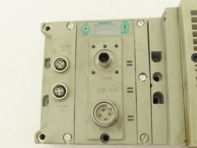 Numatics 240-183 4-Station G3 3-Valve Manifold Assembly w/Communication Sub-Bus