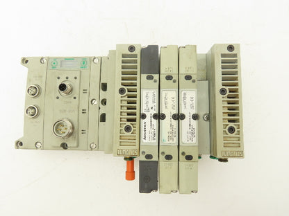 Numatics 240-183 4-Station G3 3-Valve Manifold Assembly w/Communication Sub-Bus