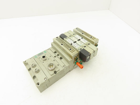 Numatics 240-183 4-Station G3 3-Valve Manifold Assembly w/Communication Sub-Bus