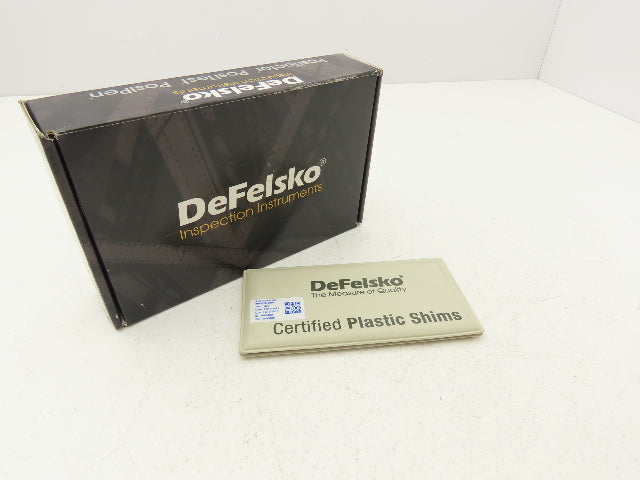 DeFelsko STDCSS Coating Thickness Certified Plastic Shims 0.861-61.461  Set of 8