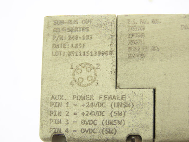 Numatics 240-183 4-Station G3 3-Valve Manifold Assembly w/Communication Sub-Bus