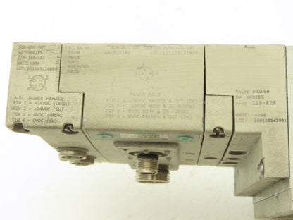 Numatics 240-183 4-Station G3 3-Valve Manifold Assembly w/Communication Sub-Bus