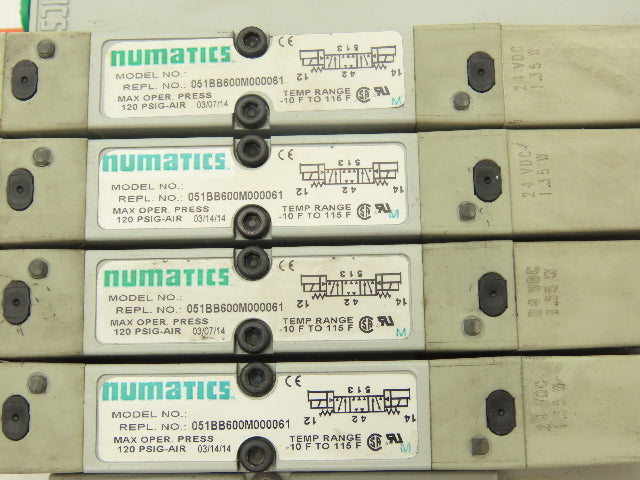 Numatics 219-828 G3 Manifold Assembly 8-Station 4-Valve w/Communication Sub-Bus