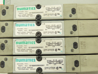 Numatics 219-828 G3 Manifold Assembly 8-Station 4-Valve w/Communication Sub-Bus