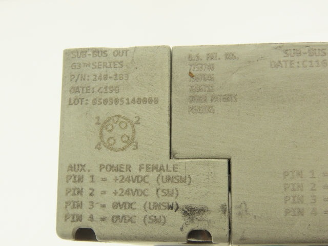 Numatics 219-828 G3 Manifold Assembly 8-Station 4-Valve w/Communication Sub-Bus
