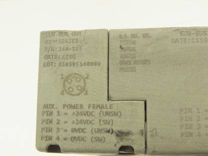 Numatics 219-828 G3 Manifold Assembly 8-Station 4-Valve w/Communication Sub-Bus