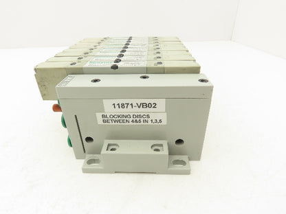 Numatics 219-828 G3 Manifold Assembly 8-Station 8-Valve w/Communication Sub-Bus