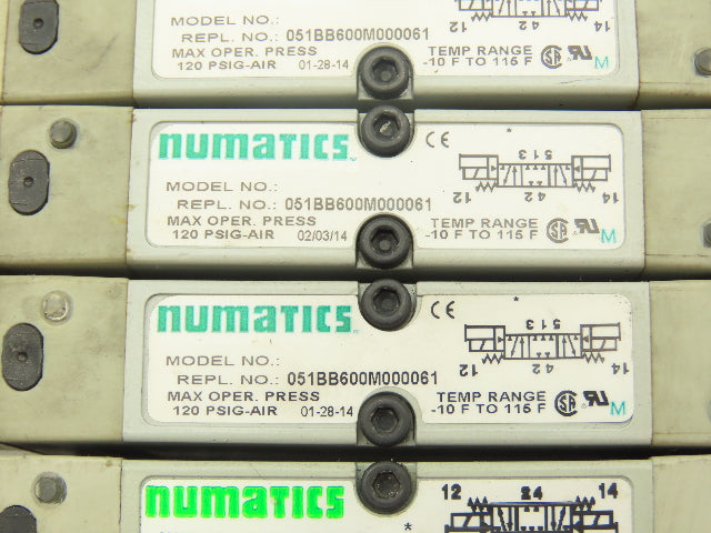 Numatics 219-828 G3 Manifold Assembly 8-Station 8-Valve w/Communication Sub-Bus