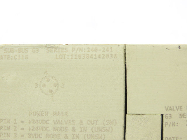 Numatics 219-828 G3 Manifold Assembly 8-Station 8-Valve w/Communication Sub-Bus