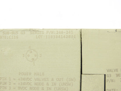 Numatics 219-828 G3 Manifold Assembly 8-Station 8-Valve w/Communication Sub-Bus