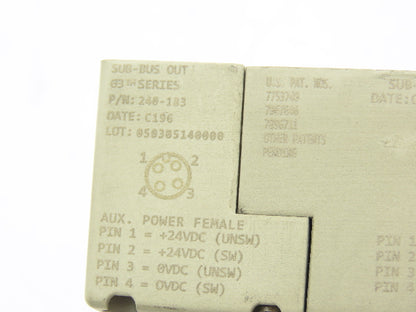 Numatics 219-828 G3 Manifold Assembly 8-Station 8-Valve w/Communication Sub-Bus