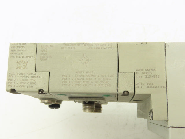 Numatics 219-828 G3 Manifold Assembly 8-Station 8-Valve w/Communication Sub-Bus