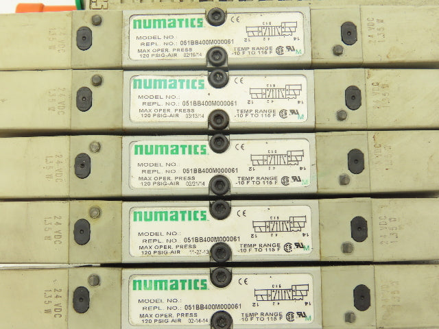 Numatics 219-828 G3 Manifold Assembly 16-Station 9-Valve w/Communication Sub-Bus