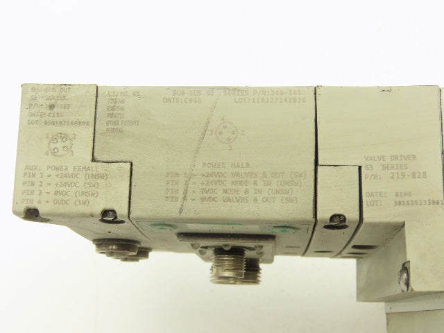Numatics 219-828 G3 Manifold Assembly 16-Station 9-Valve w/Communication Sub-Bus