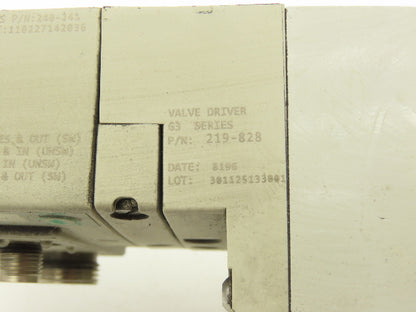 Numatics 219-828 G3 Manifold Assembly 16-Station 9-Valve w/Communication Sub-Bus