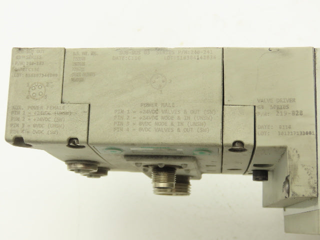 Numatics 219-828 G3 Manifold Assembly 16-Station 8-Valve w/Communication Sub-Bus