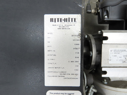 Rite Hite Defender Automatic Safety Door Machine Guarding 37" x 80" 460V 3Ph