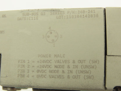 Numatics 219-828 G3 Manifold Assembly 16-Station 5-Valve w/Communication Sub-Bus