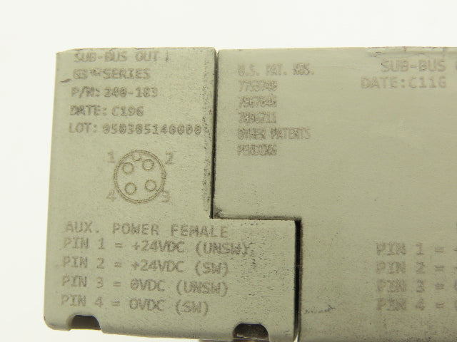 Numatics 219-828 G3 Manifold Assembly 16-Station 5-Valve w/Communication Sub-Bus