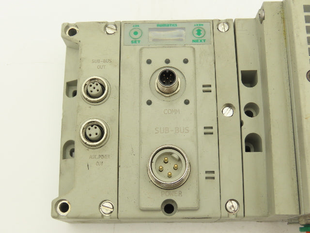 Numatics 219-828 G3 Manifold Assembly 16-Station 5-Valve w/Communication Sub-Bus