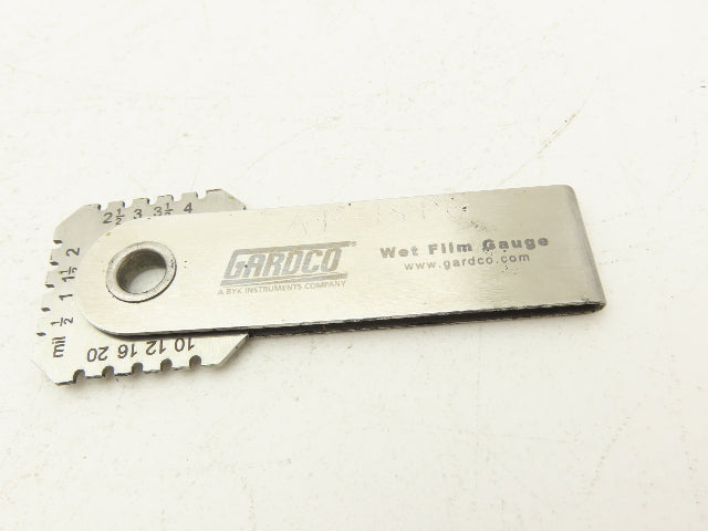 Gardco WF-790050 Dual Wet Film Thickness Gauge 1/2-20 Mil 13-508 Micron