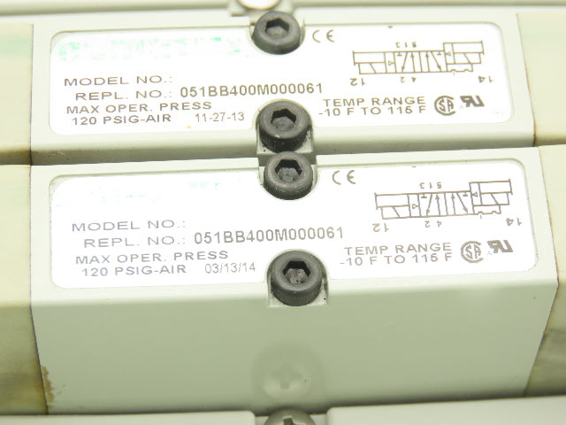 Numatics 219-828 G3 Manifold Assembly 12-Station 4-Valve w/Ethernet IP Module