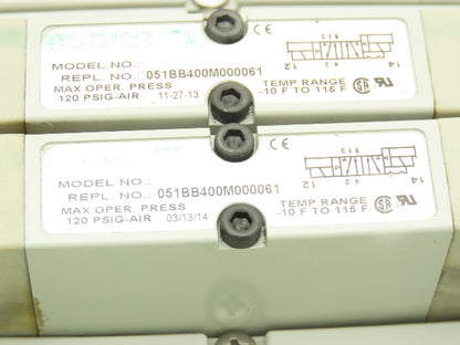Numatics 219-828 G3 Manifold Assembly 12-Station 4-Valve w/Ethernet IP Module