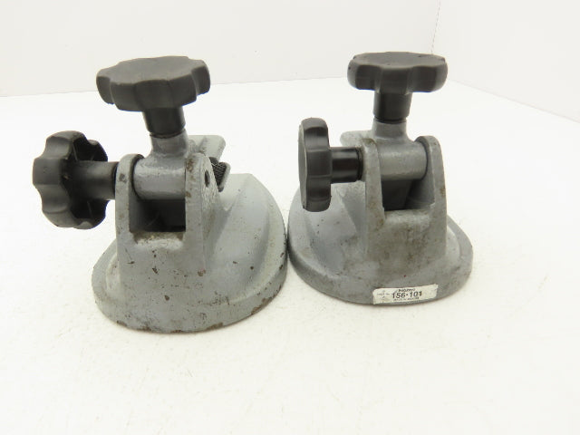 Mitutoyo 156-101-10 Micrometer Stand 0-4" Adj Angle Padded Jaws  Lot of 2