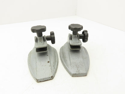 Mitutoyo 156-101-10 Micrometer Stand 0-4" Adj Angle Padded Jaws  Lot of 2