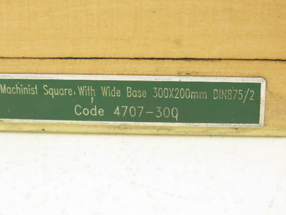 Insize 4707-300 Precision Machinist Square 12"x 8" 300x200mm