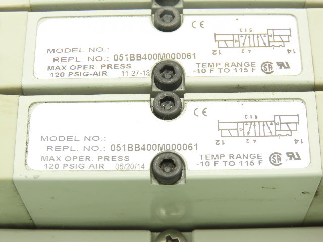 Numatics 219-828 G3 Manifold Assembly 12-Station 8-Valve w/Ethernet IP Module