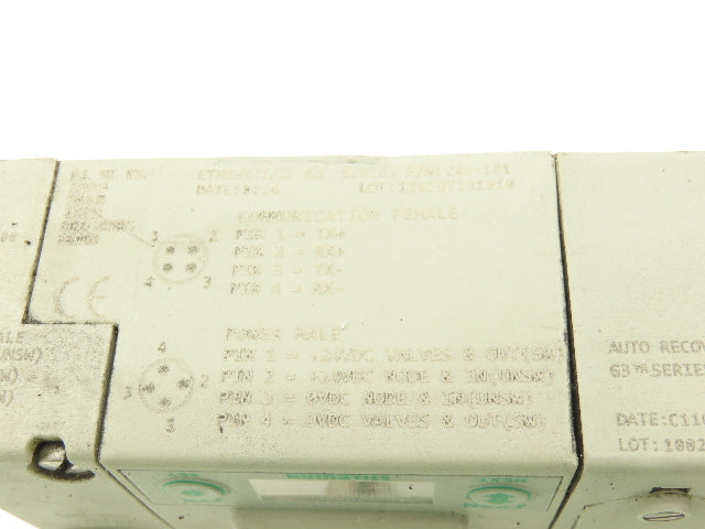 Numatics 219-828 G3 Manifold Assembly 12-Station 8-Valve w/Ethernet IP Module