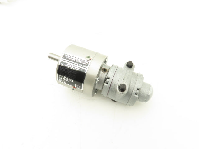 Gast 1UP-NRV-4-GR11 Pneumatic Air Motor 15:1 Gear Ratio 400 RPM 1/3Hp