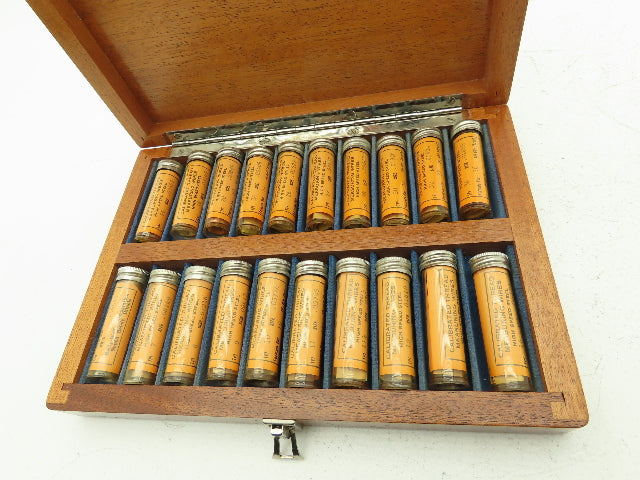 Besly Welles 20HS Thread Measuring Wire Set 6-36 TPI 60° HSS 20 Sizes with Case
