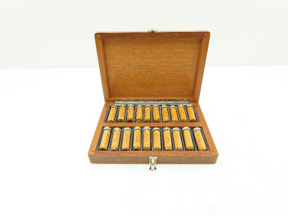 Besly Welles 20HS Thread Measuring Wire Set 6-36 TPI 60° HSS 20 Sizes with Case