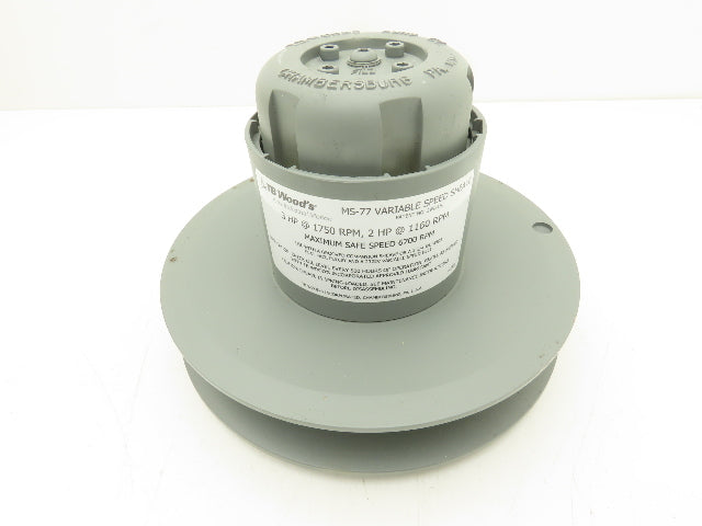 TB Woods MS77118 Variable Speed Sheave MS77 x 1-1/8"