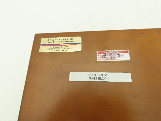 SPI 7251 Rectangular Steel Gage 36 Block Set .0500"-4.000" Grade AS-1 Complete