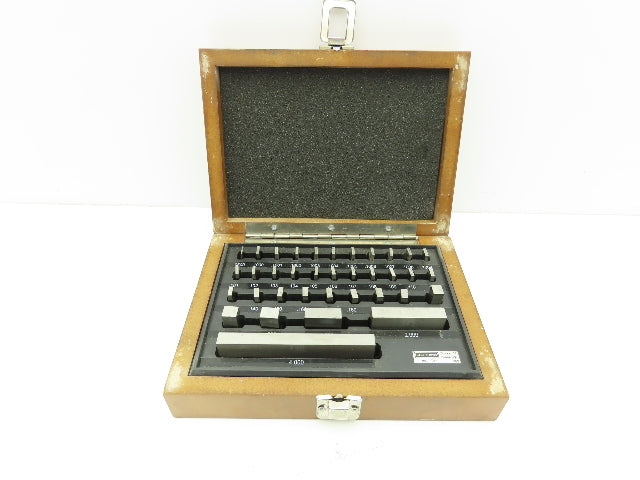 SPI 7251 Rectangular Steel Gage 36 Block Set .0500"-4.000" Grade AS-1 Complete