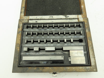SPI 7301 Grade AS-1 Rectangle Steel Gage 36 Block Set .050-4.00"  -Missing .300"