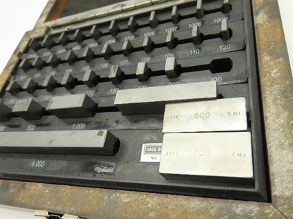 SPI 7301 Grade AS-1 Rectangle Steel Gage 36 Block Set .050-4.00"  -Missing .300"